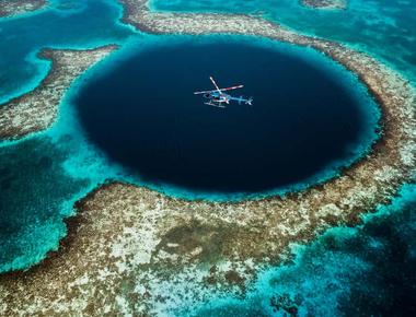 Belize Blue Hole Flight Tour - A Bird's-Eye View of an Underwater Wonder