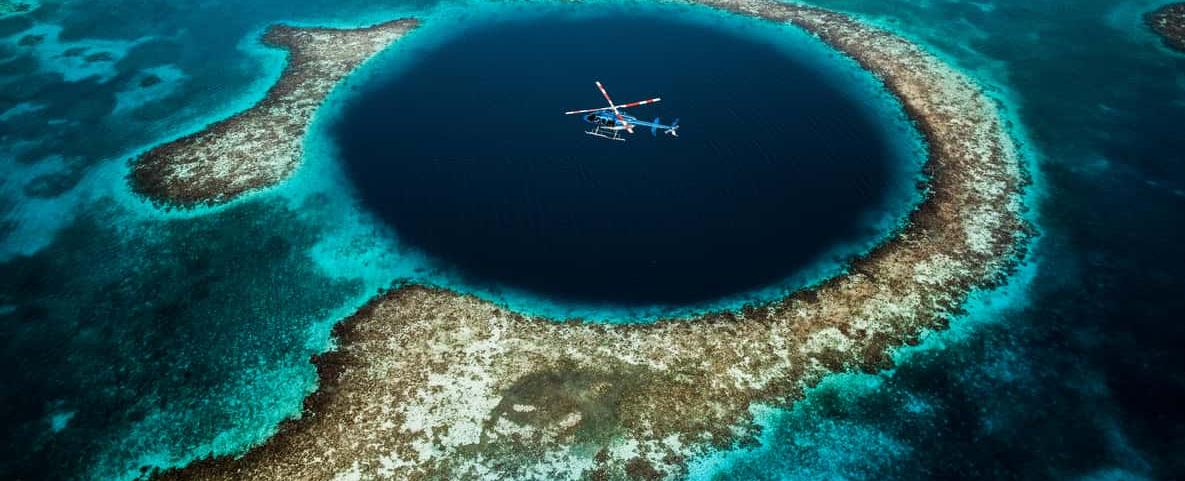 Belize Blue Hole Flight Tour - A Bird's-Eye View of an Underwater Wonder