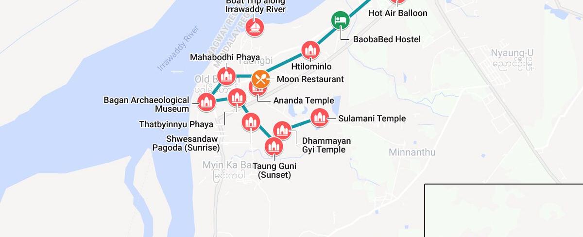 Bagan Myanmar - A Map &amp; Guide to Ancient Temples